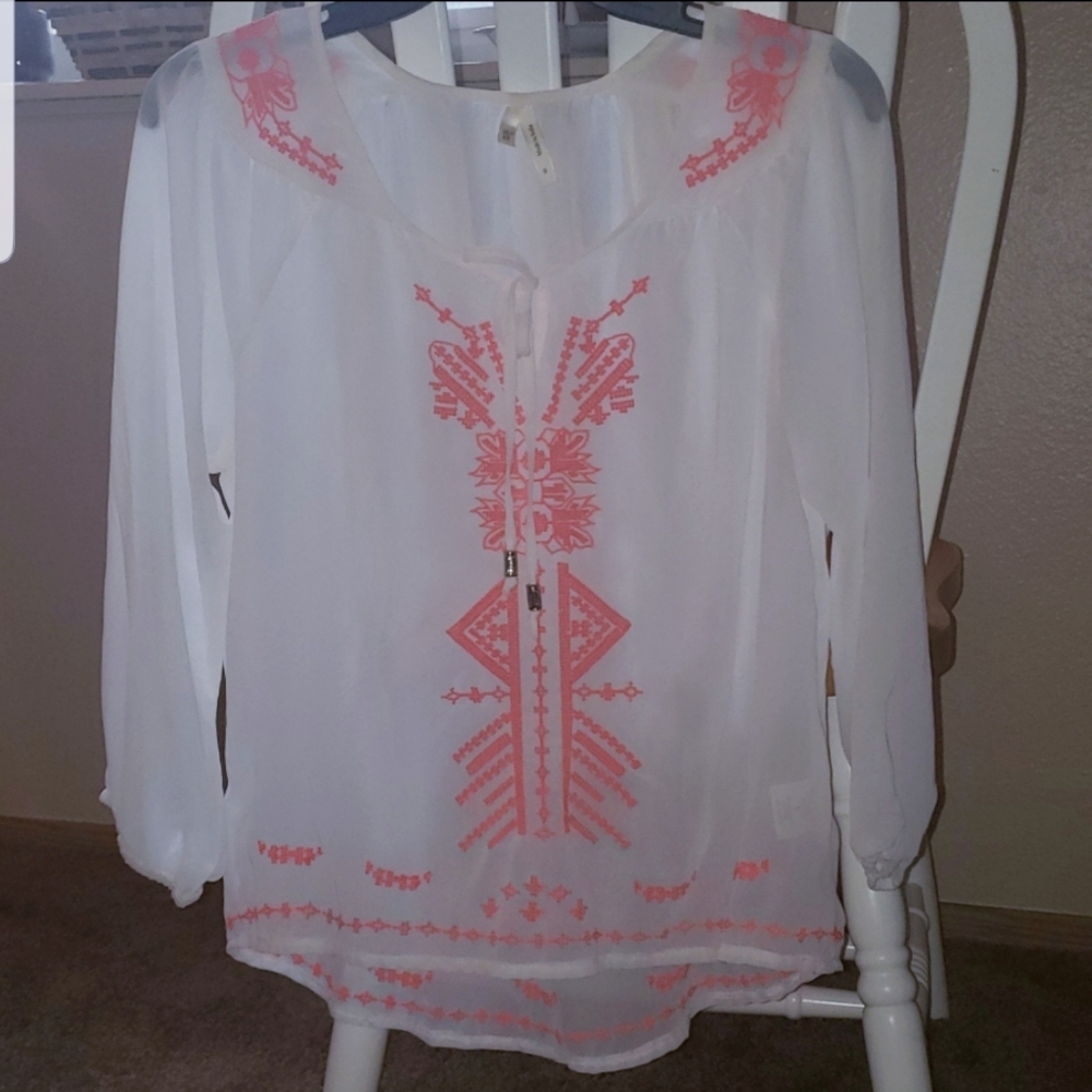 Sheer Bohemian top by TRUTH NYC, size S